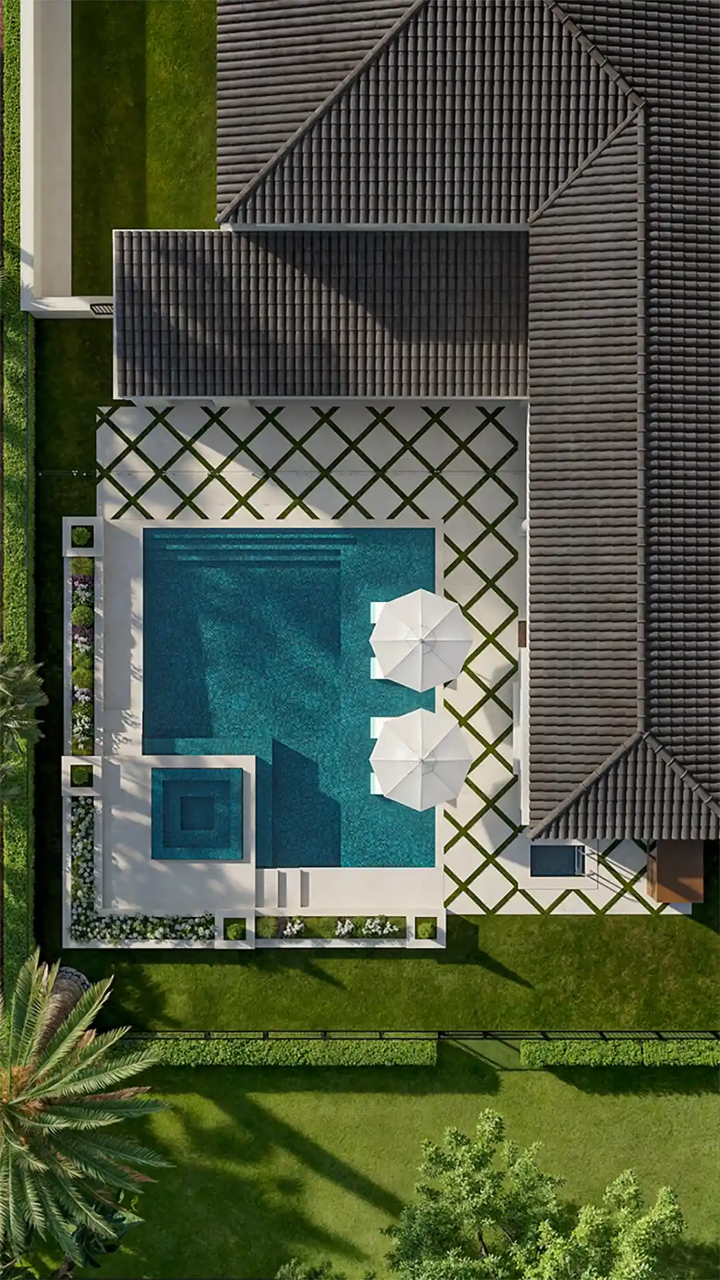 Luxury custom pool by Floridian in South Florida